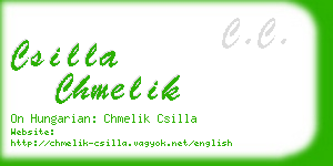 csilla chmelik business card